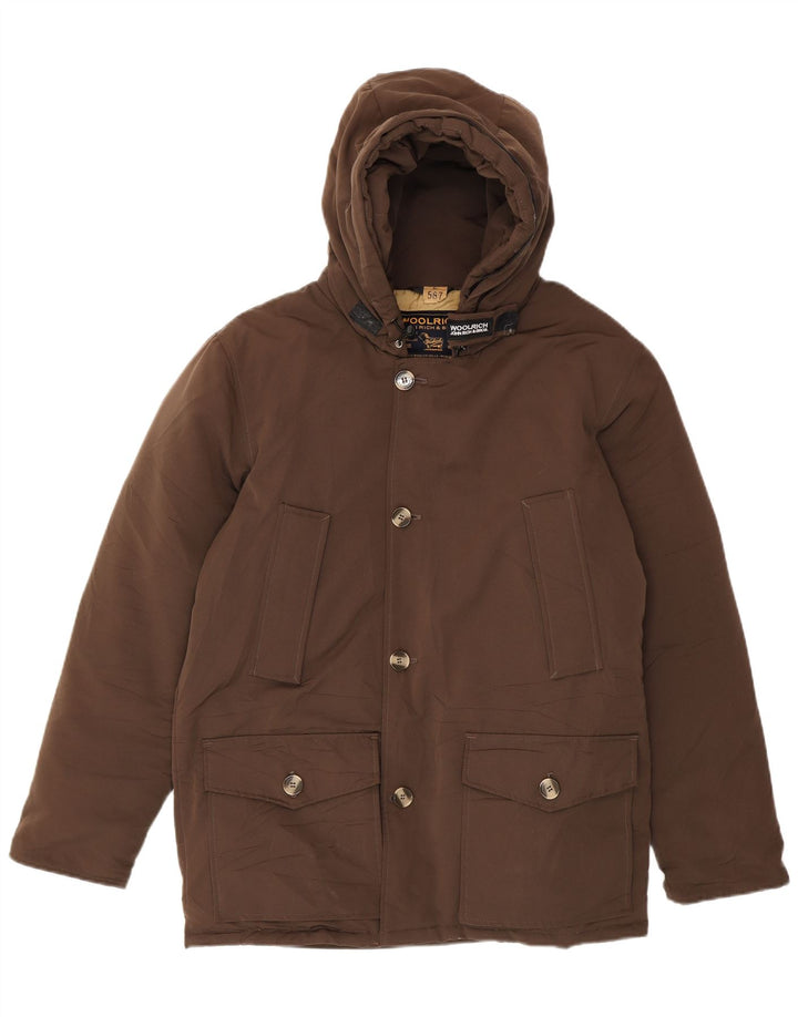 Woolrich Herre hættejakke UK 36 Small Brown