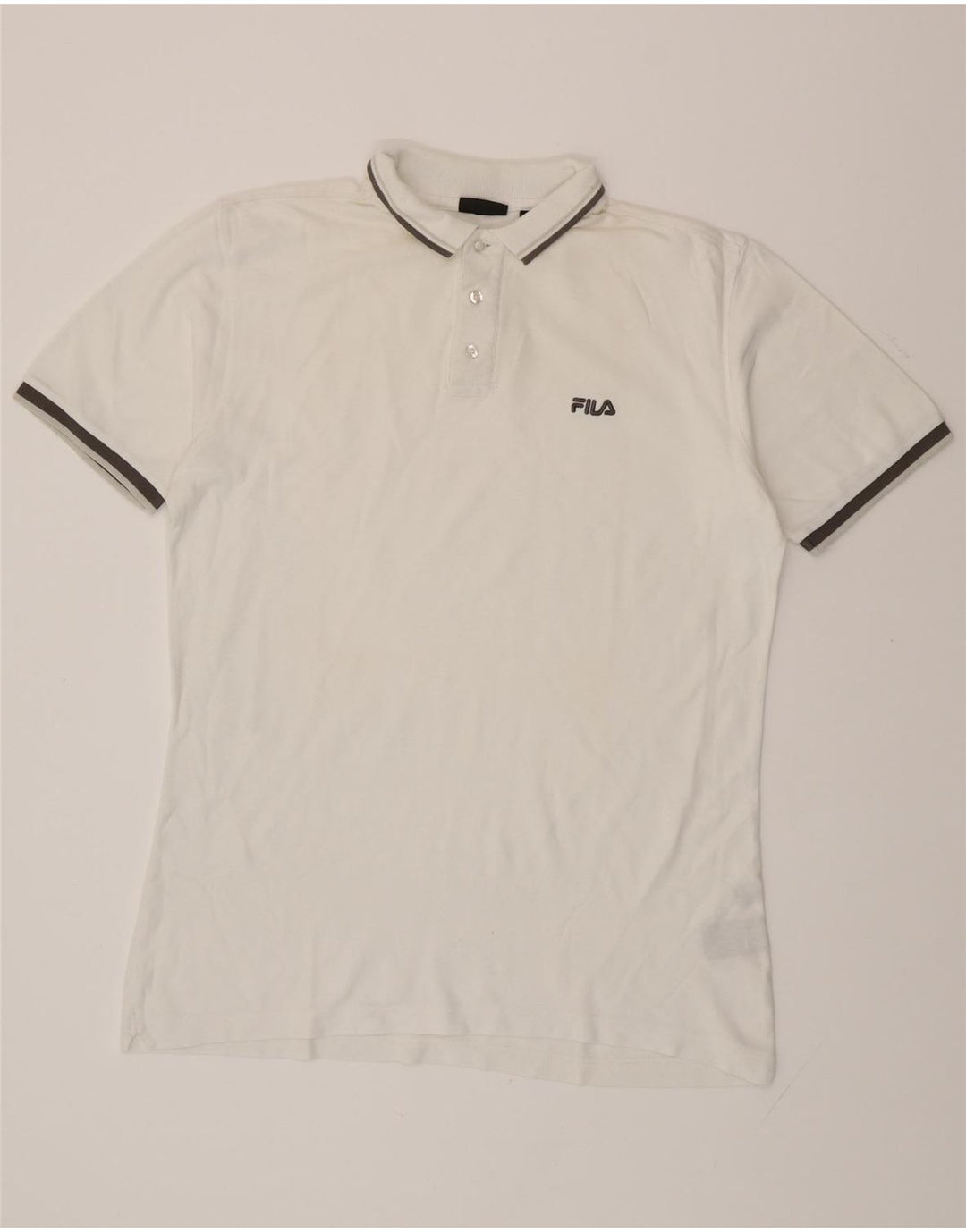 FILA Poloskjorte til mænd, stor hvid