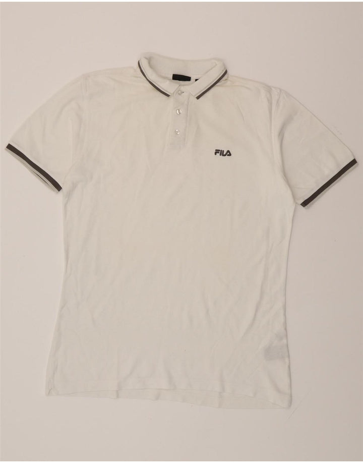 FILA Poloskjorte til mænd, stor hvid