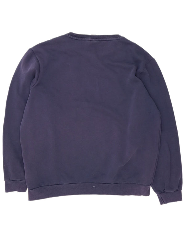 Puma Herre Grafisk Sweatshirt Jumper Stor Marineblå Bomuld