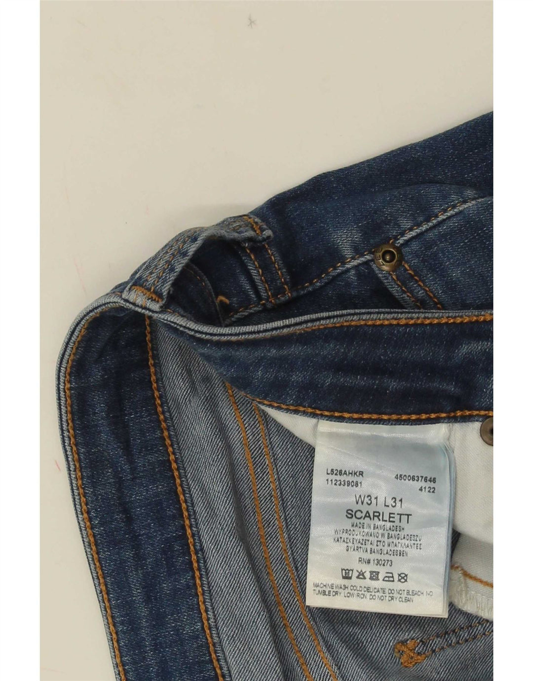 Lee Dame Scarlett Slim Jeans W31 L31 Blå Bomuld