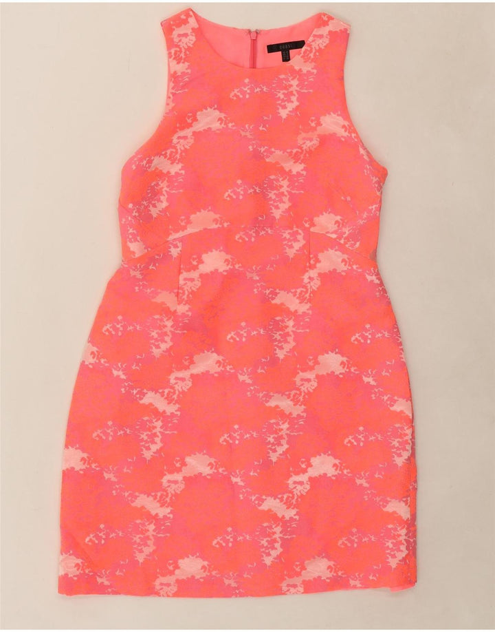 COAST Womens Sleeveless Sheath Dress UK 12 Medium  Pink Tie Dye Polyester Vintage Coast and Second-Hand Coast from Messina Hembry 