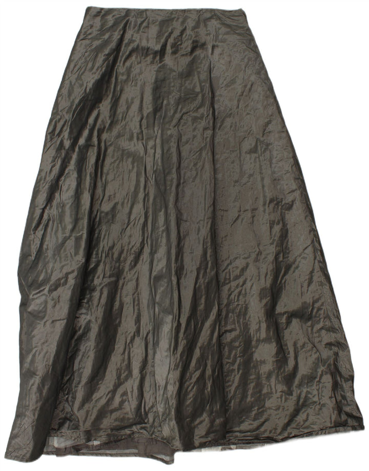 Egon Furstenberg Dame Maxi Nederdel EU 44 XL W30 Grå Metallic