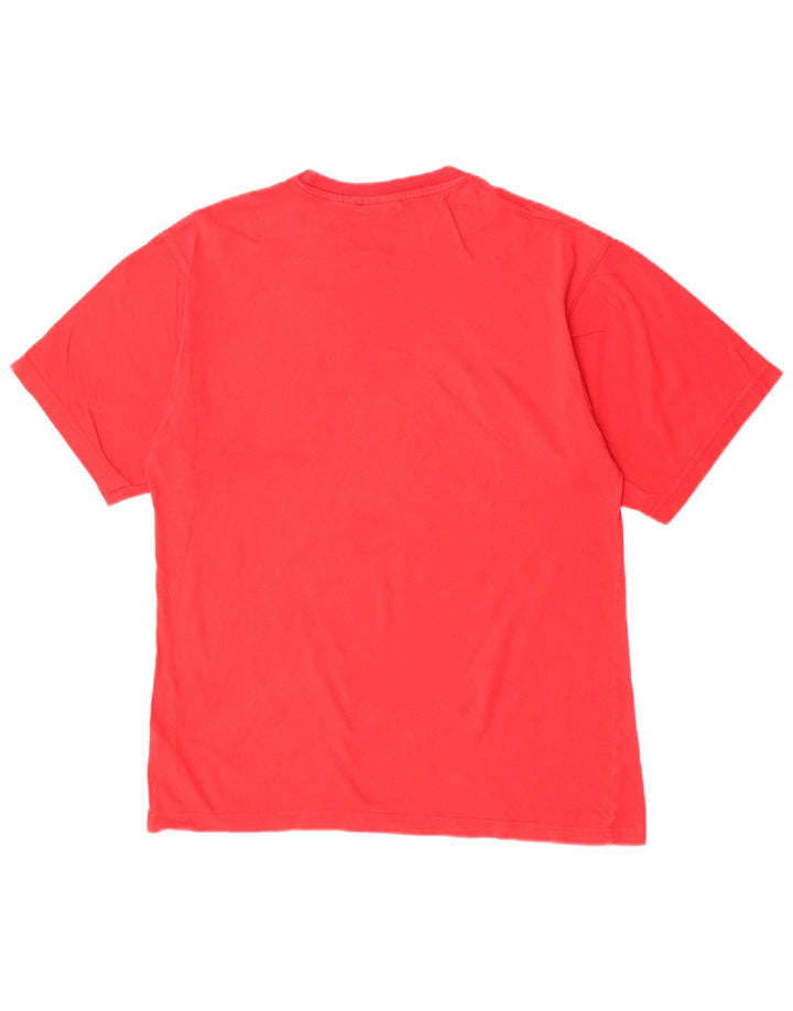 Fila Herre Grafisk T-Shirt Top Stor Rød Bomuld