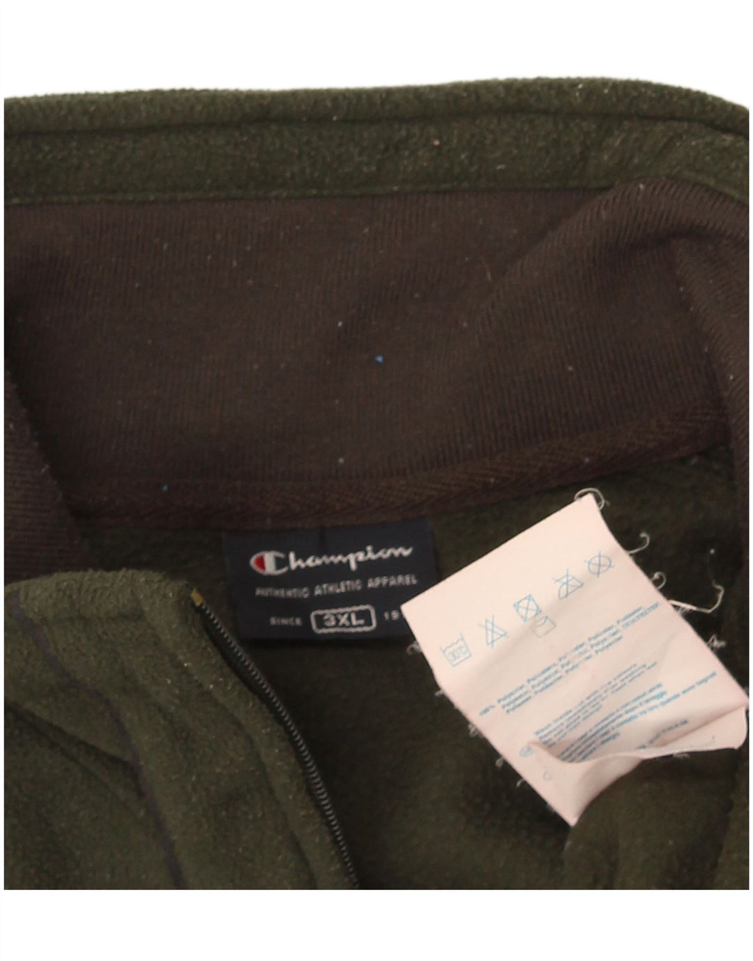 Champion Herre Fleecejakke UK 46 3XL Khaki Polyester
