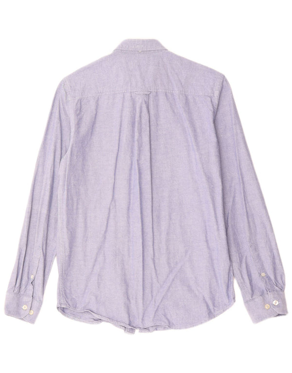 BEN SHERMAN Herreskjorte lille blå bomuld