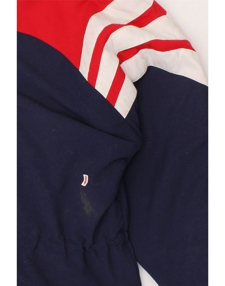 ADIDAS Windbreaker Jacket til mænd UK 38/40 Medium Navy Blue Colourblock