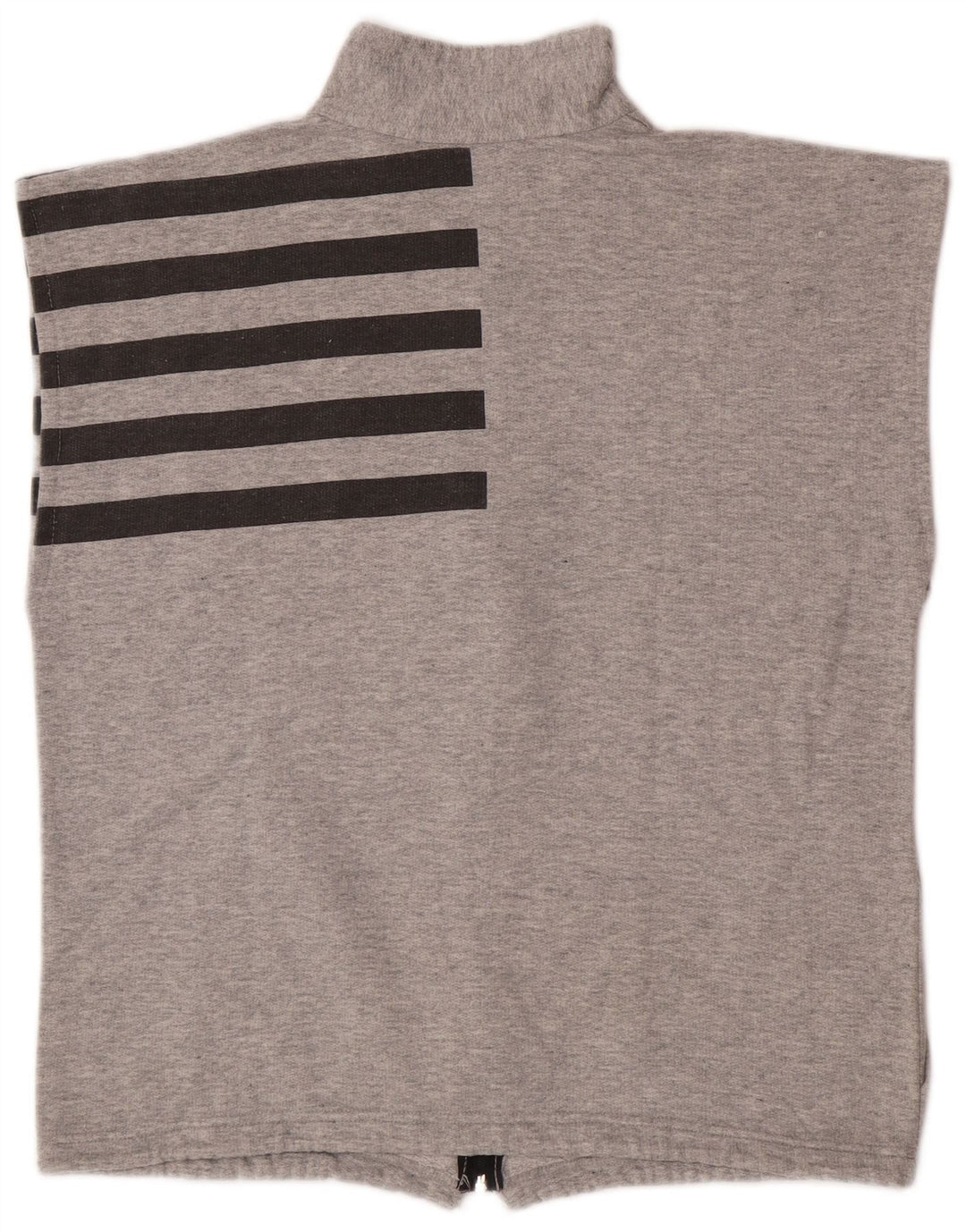 Vintage herre ærmeløs træningsdragt topjakke mellem grå stribet