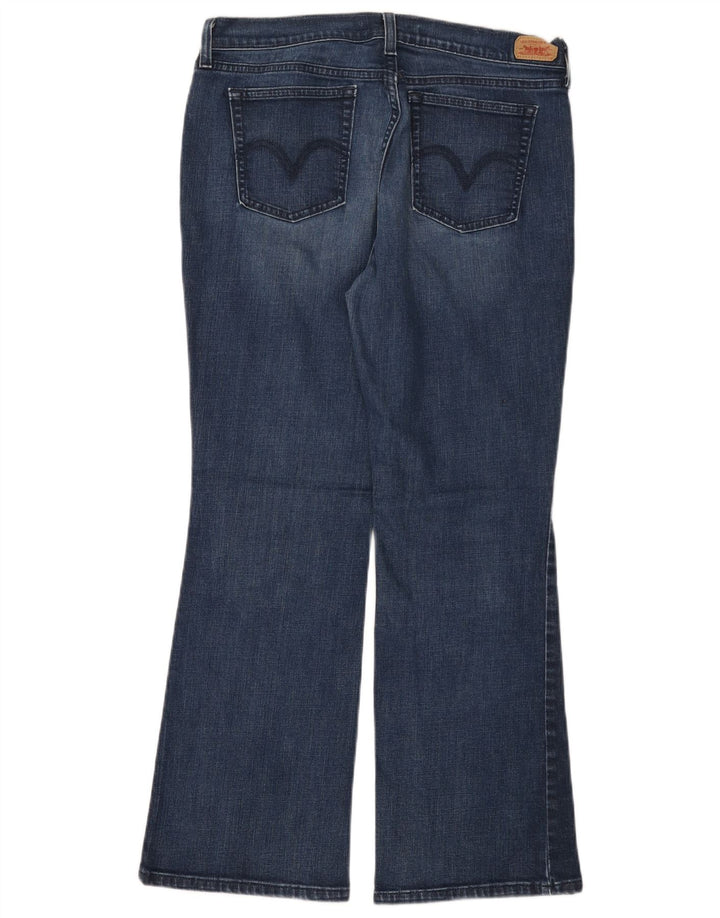 LEVI'S Dame Bootcut Jeans US 12 Large W32 L29 Blå Bomuld