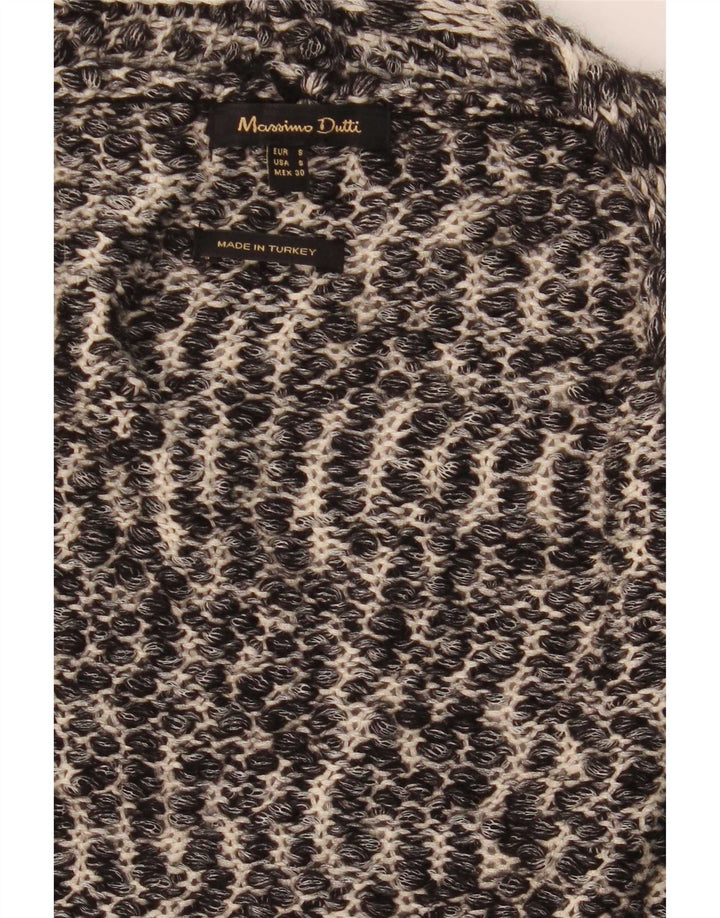 Massimo Dutti Dame Oversized 3/4 ærmet cardigan sweater UK 10 Small Grå