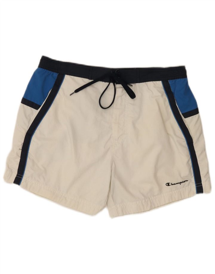 Champion Badeshorts til mænd Large White Colourblock