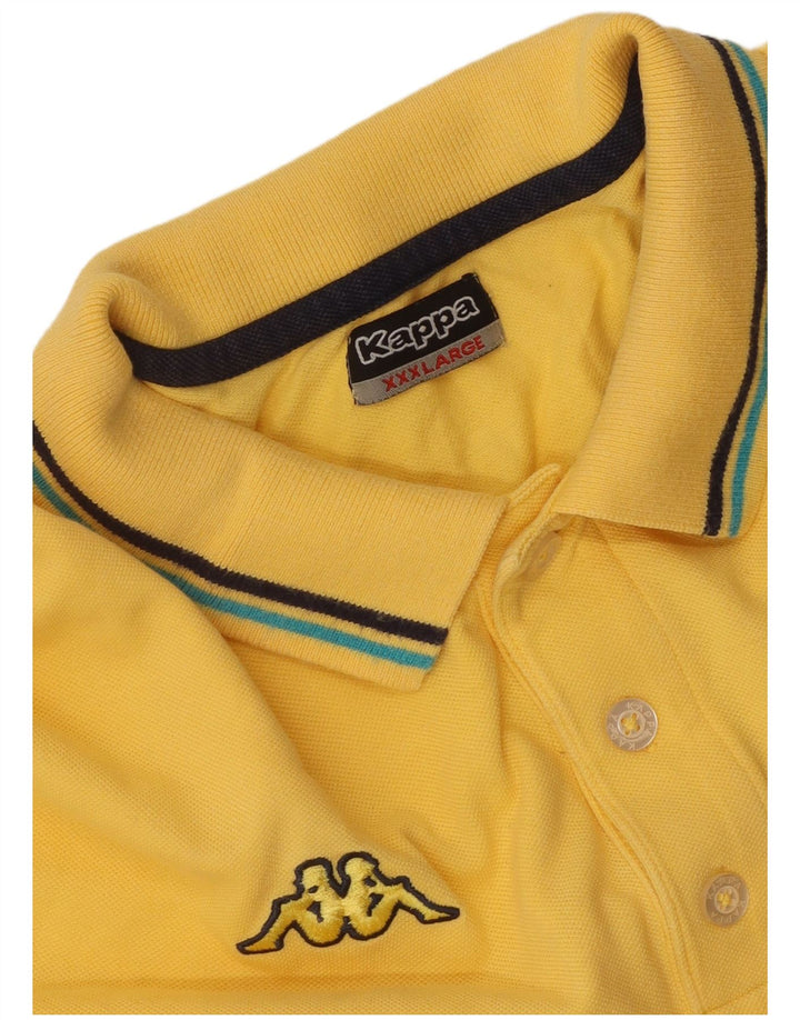 Kappa Herre Polo Shirt 3XL Gul