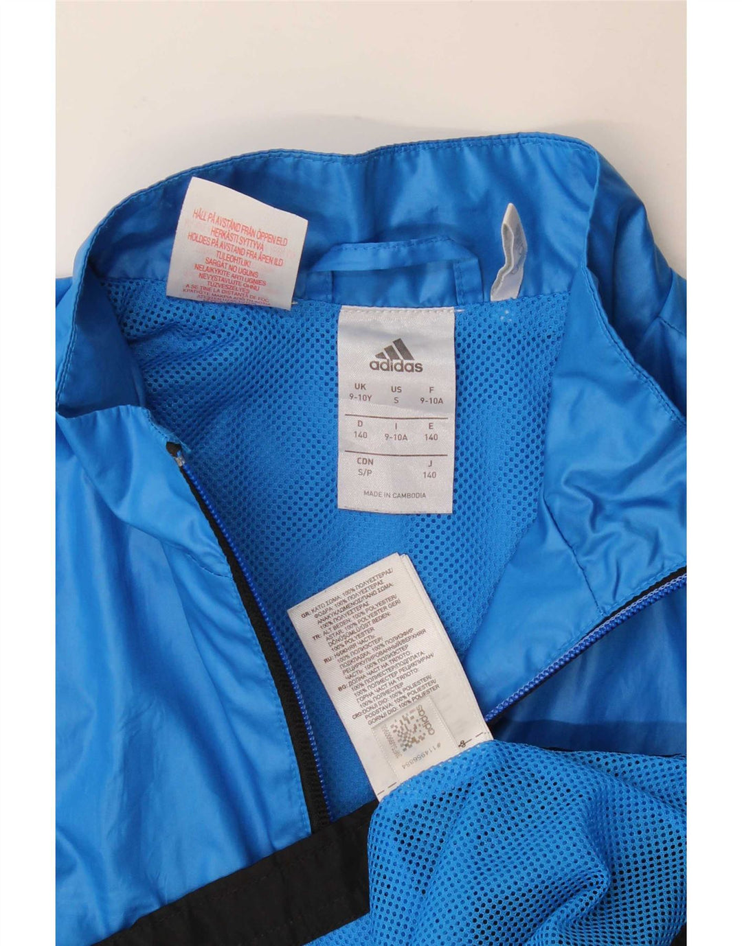 Adidas Træningsdragt Topjakke til drenge 9-10 år Blå Colourblock Polyester
