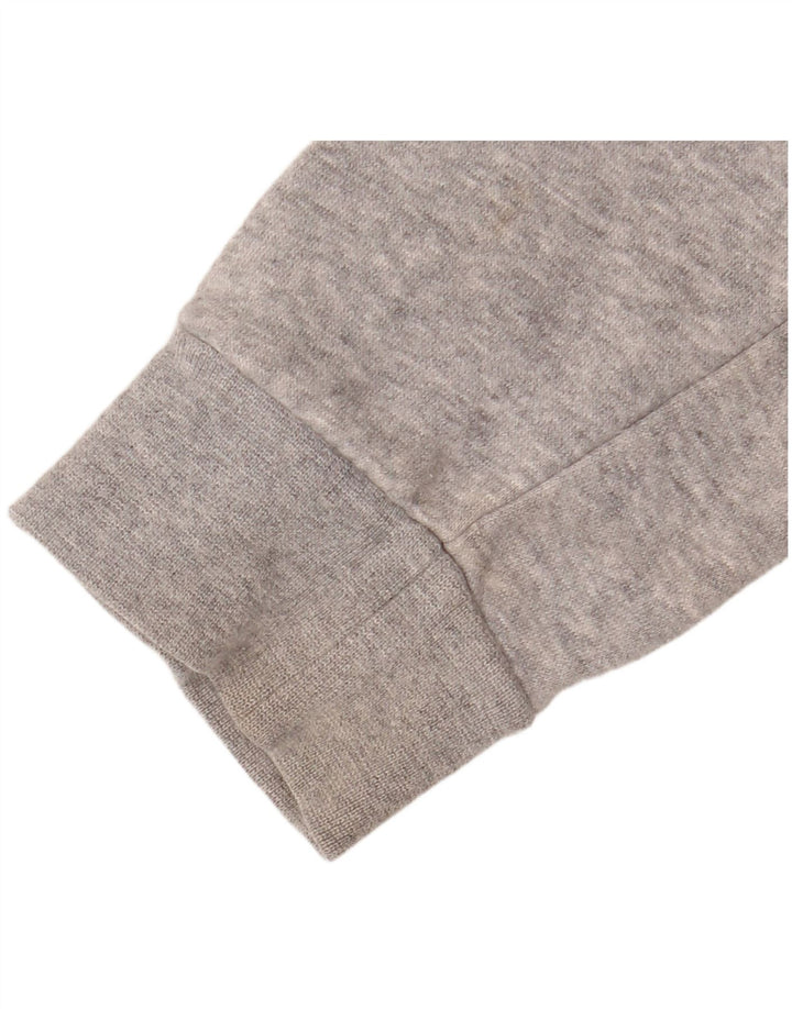 ADIDAS grafisk hættetrøje til drenge 13-14 år grå flækket bomuld