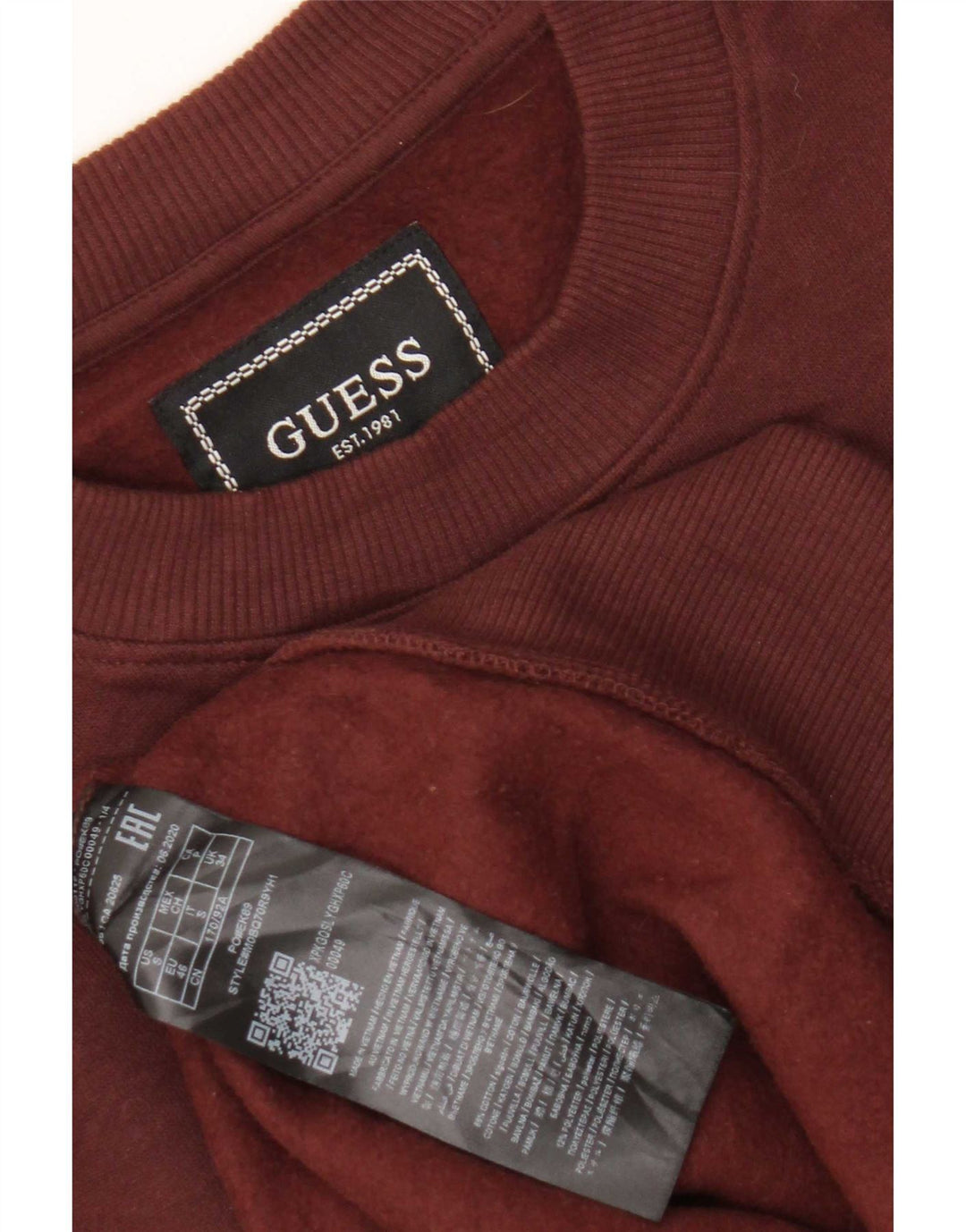 Guess Herre Grafisk Loose Fit Sweatshirt Jumper Lille Brun Colourblock