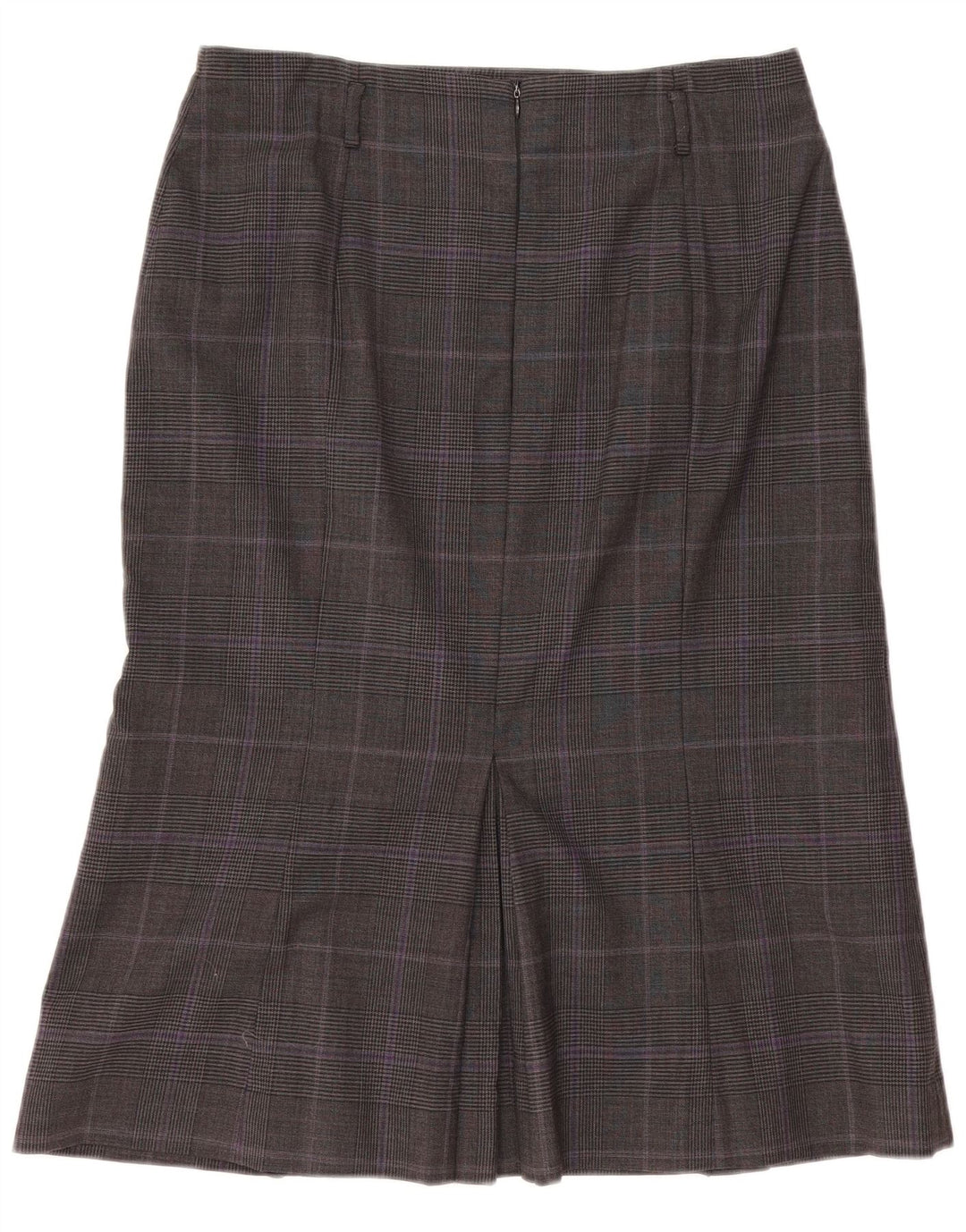 Hobbs Dame Havfrue Nederdel UK 14 Large W33 Grey Check Wool