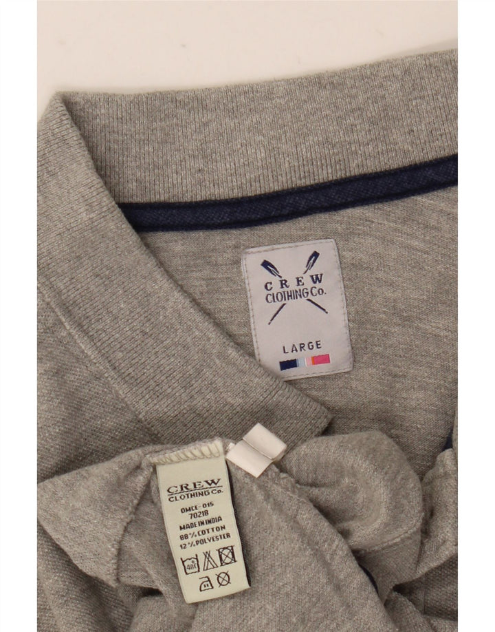 Besætningstøj Herre poloshirt Stor grå bomuld
