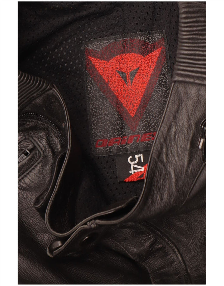 Dainese Herre Læder Moto Racer Bukser EU 54 Large W32 L30 Sort