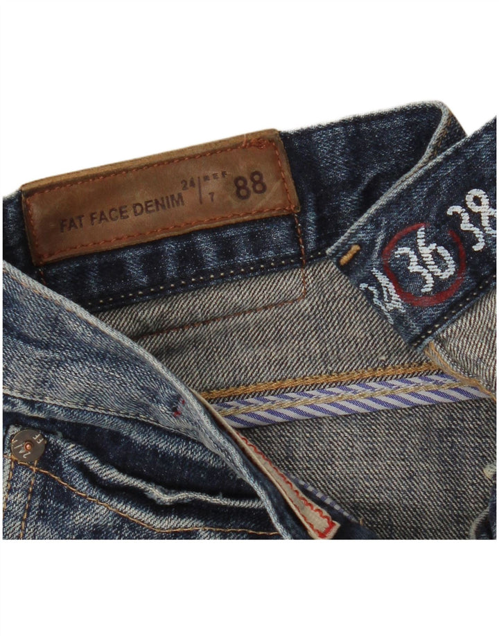 Fat Face Herre Bootcut Jeans W36 L32 Marineblå Bomuld