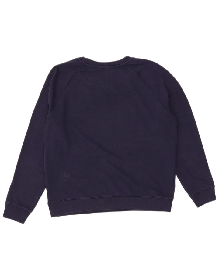 Levi's Dame Grafisk Oversized Sweatshirt Jumper UK 10 Small Navy Blue