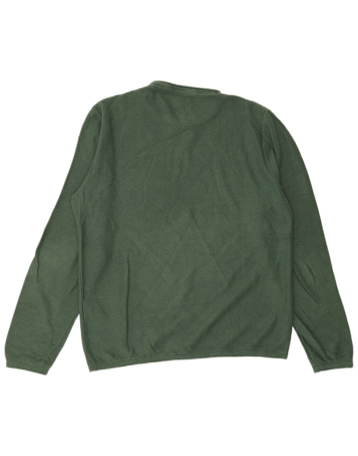 Jack & Jones Herre sweater med rund hals, stor grøn bomuld