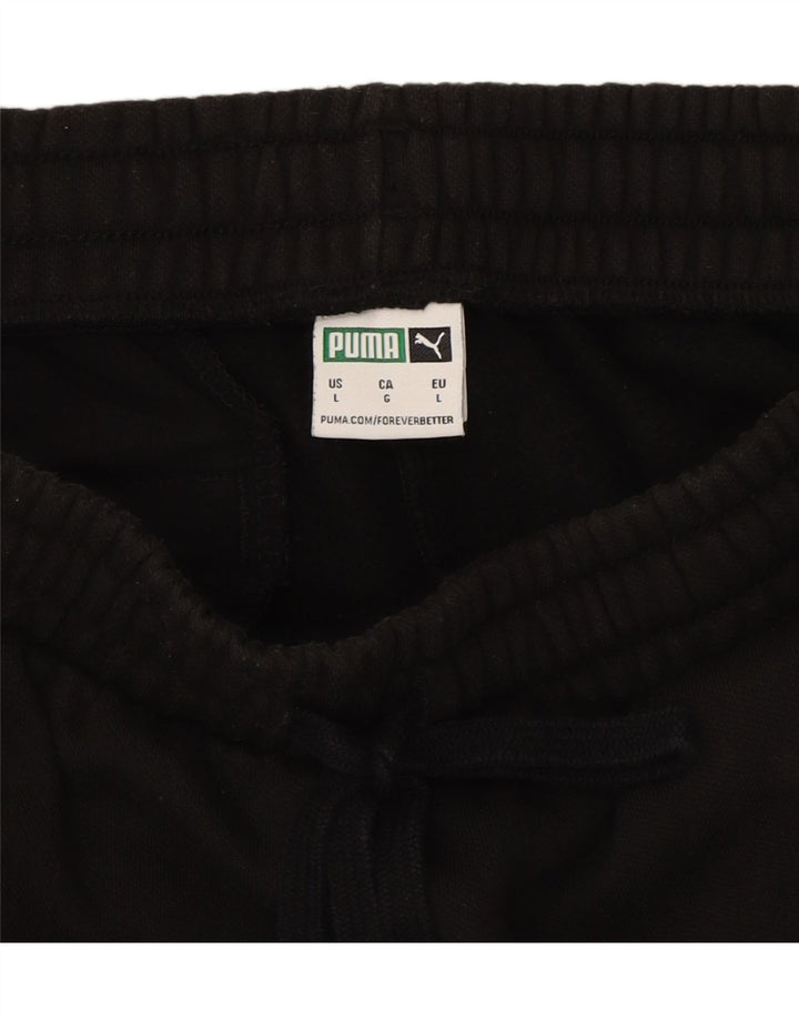 PUMA Mens Tracksuit Trousers Joggers Large  Black Cotton Vintage Puma and Second-Hand Puma from Messina Hembry 