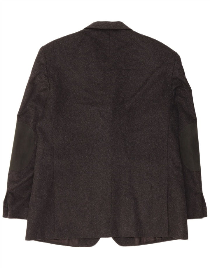 Adler Herre 3-knaps blazerjakke EU 54 2XL Grå Virgin Wool