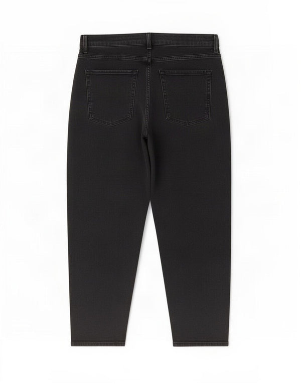 Marks & Spencer Kvinder Højtaljede tilspidsede Jeans UK 16 Large W34 L27 Black