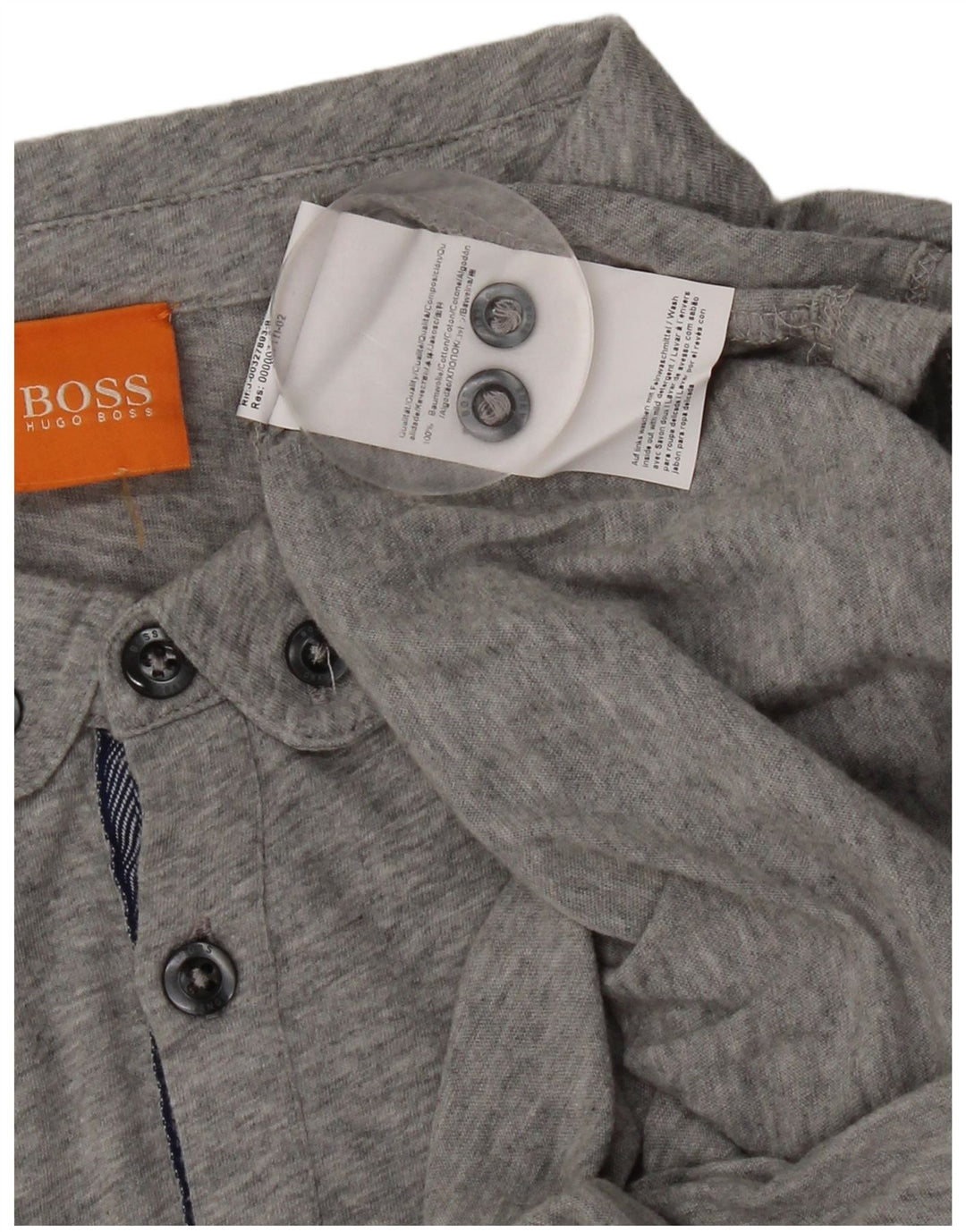 Hugo Boss Herre poloshirt Stor grå bomuld