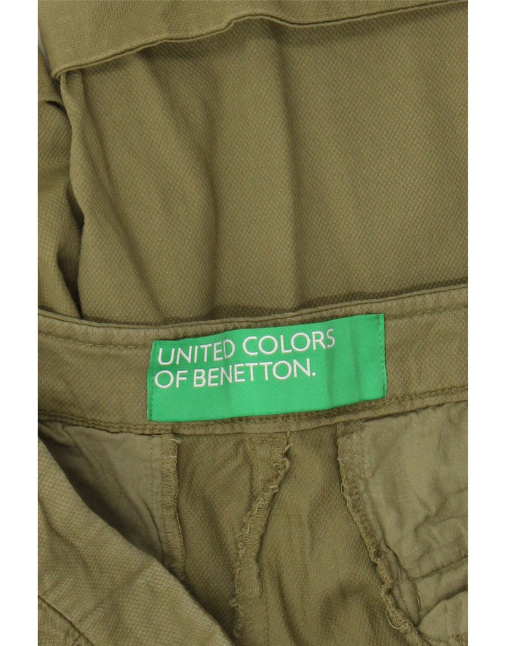 Benetton Herre Chino Shorts W30 Medium Khaki