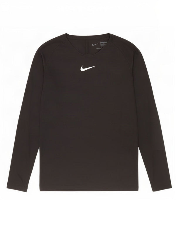 Nike Boys Dri Fit Slim Top Langærmet 13-14 år XL Sort Polyester