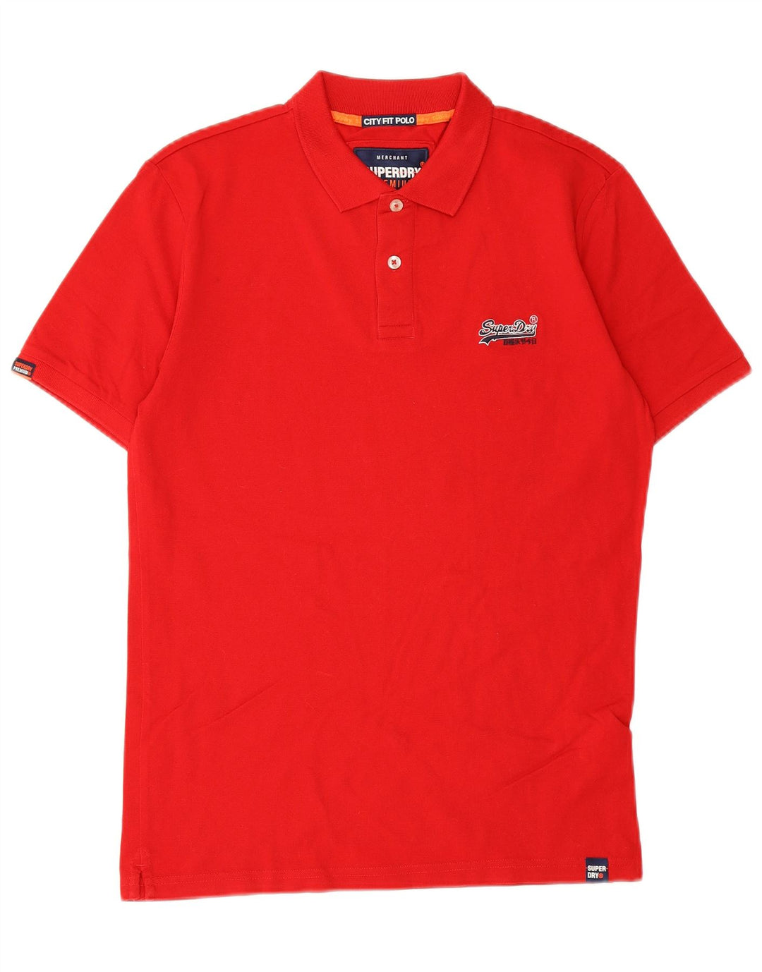 Superdry herre poloshirt Medium rød bomuld