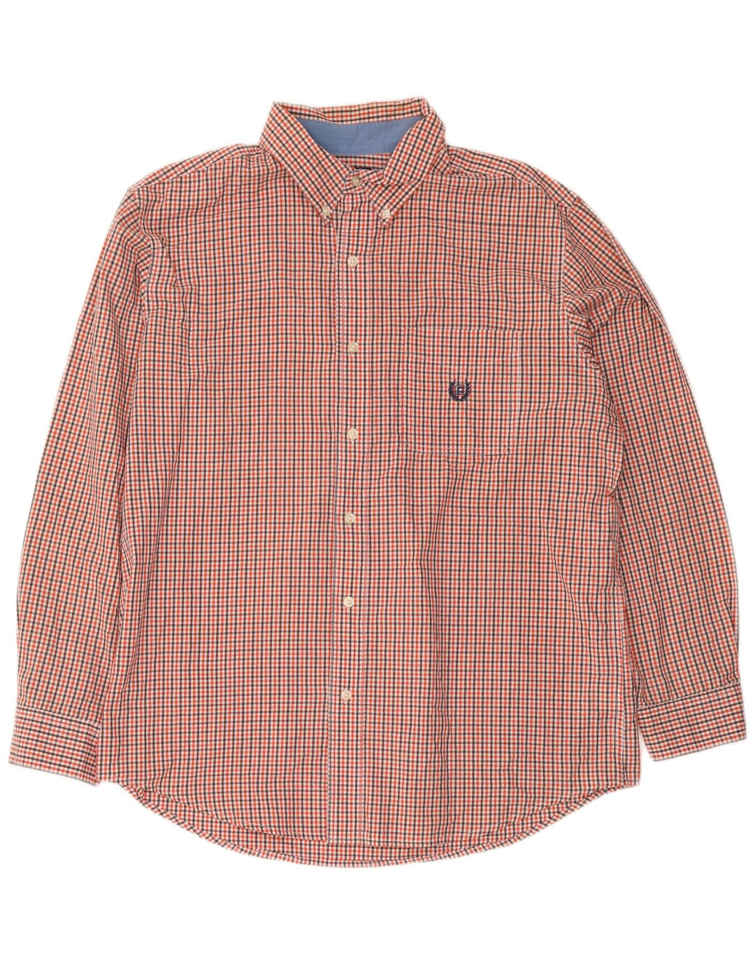 Chaps Herre Easy Care skjorte Stor rød Gingham Bomuld