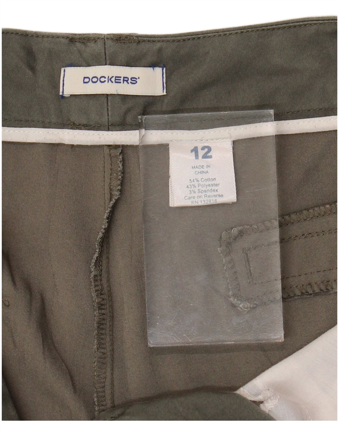 Dockers Dame Capri Bukser US 10 Large W34 L20 Grå Bomuld