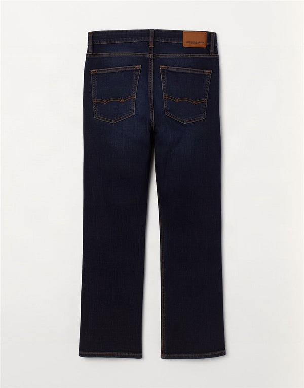 American Eagle Outfitters Straight Jeans til mænd W32 L32 Marineblå bomuld