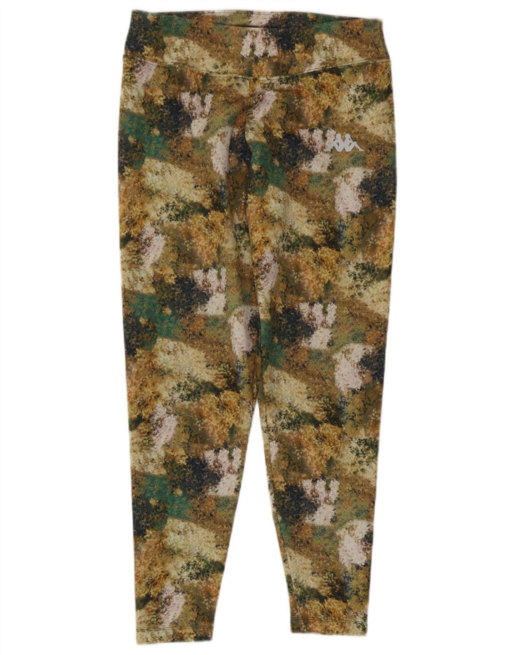 Kappa Dame Leggings UK 14 Medium Flerfarvet Camouflage Polyester