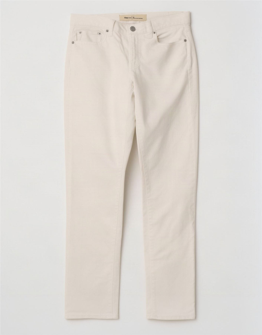 Gap Dame Slim Jeans W26 L26 Hvid Bomuld