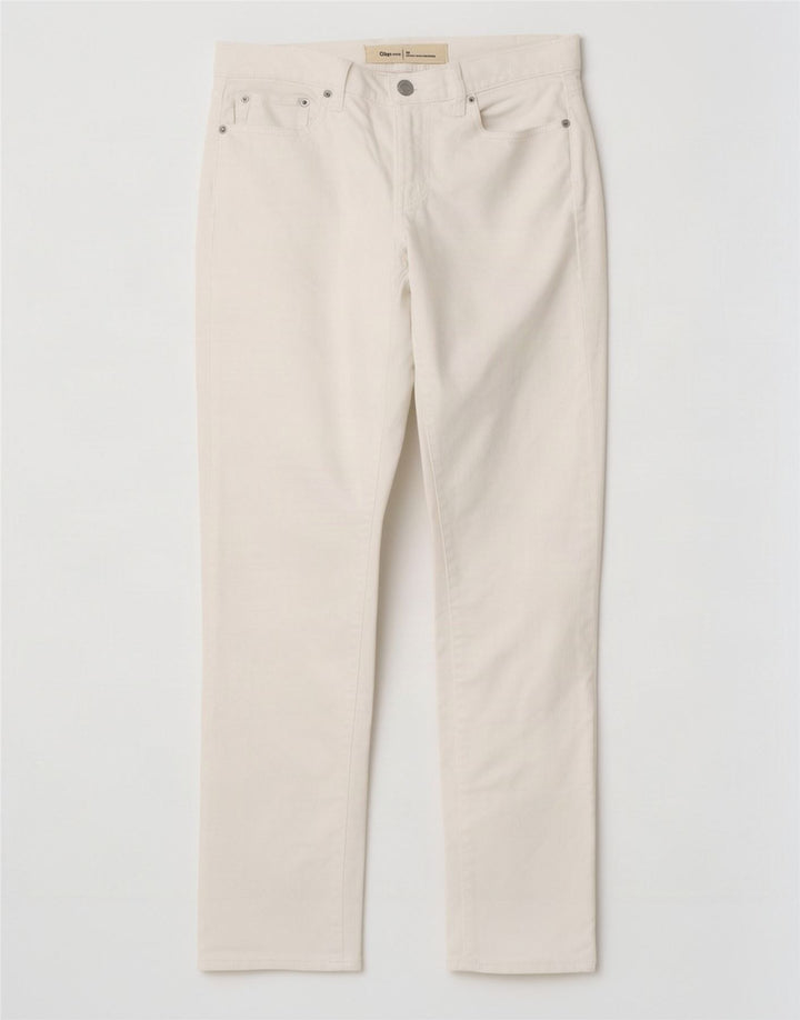 Gap Dame Slim Jeans W26 L26 Hvid Bomuld