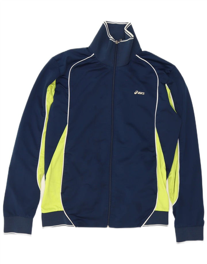 Asics Træningsdragt til mænd Topjakke Medium Marineblå Colourblock Polyester