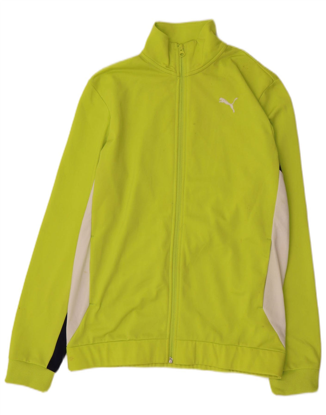 PUMA Træningsdragt topjakke til drenge 15-16 år Grøn Colourblock Polyester