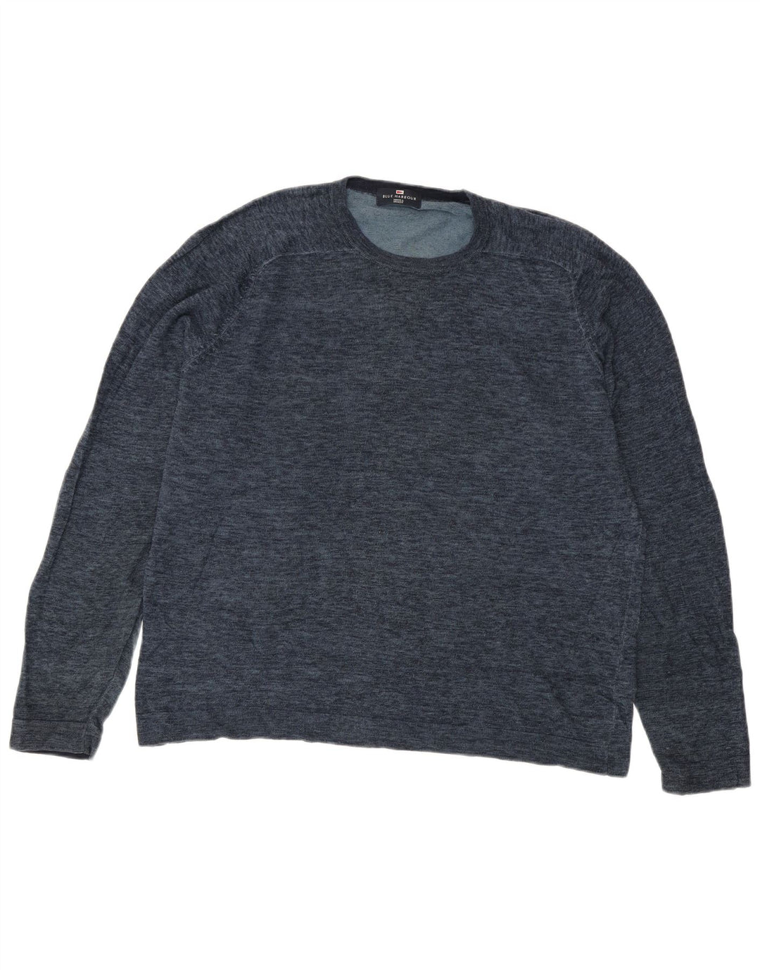 Marks & Spencer Herre Blue Harbor Crew Neck Jumper Sweater Large Navy Blue