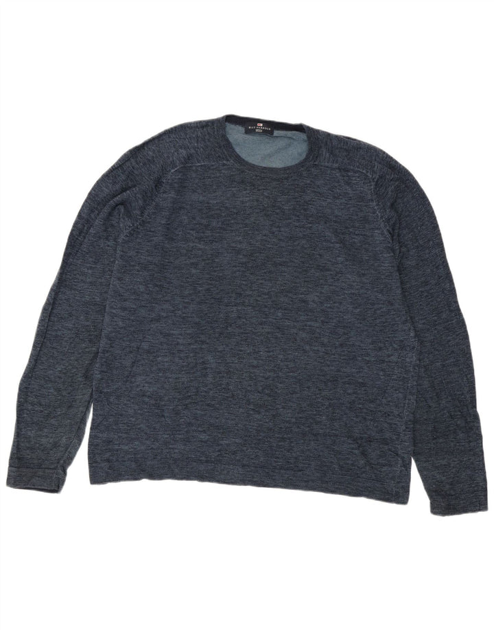Marks & Spencer Herre Blue Harbor Crew Neck Jumper Sweater Large Navy Blue