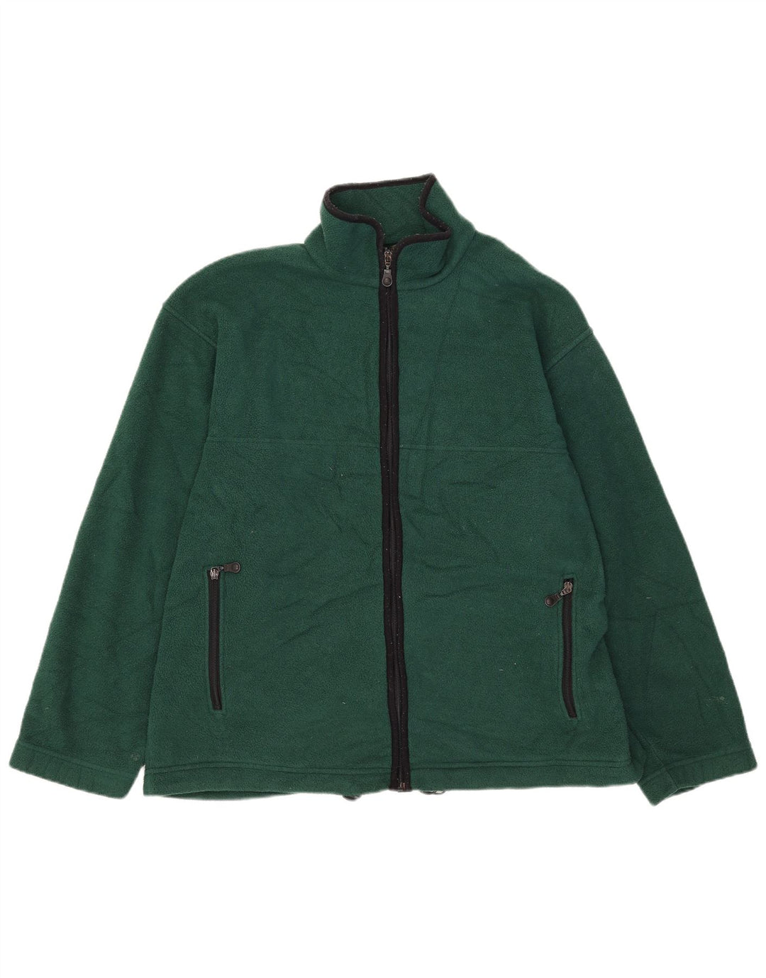 Marks & Spencer Fleecejakke til mænd UK 40 Stor grøn polyester