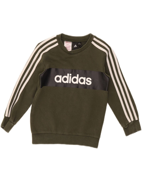 Adidas Boys hel træningsdragt 6-7 år Khaki Cotton