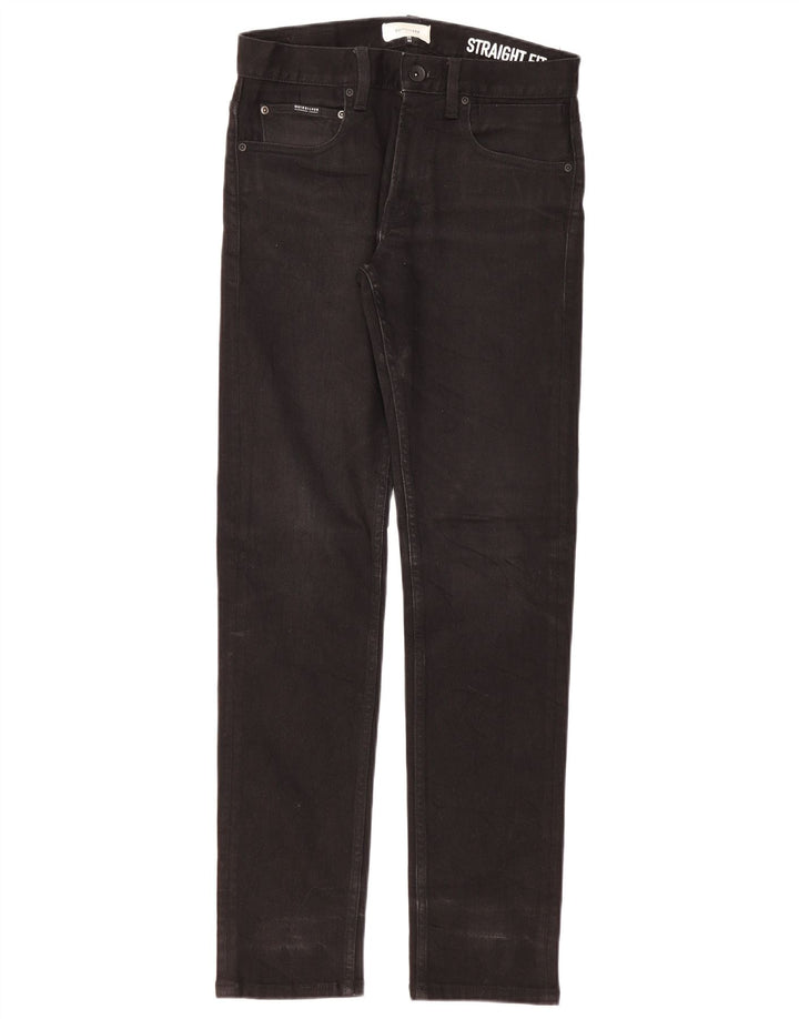 Quiksilver Straight Jeans til mænd W28 L32 Sort bomuld