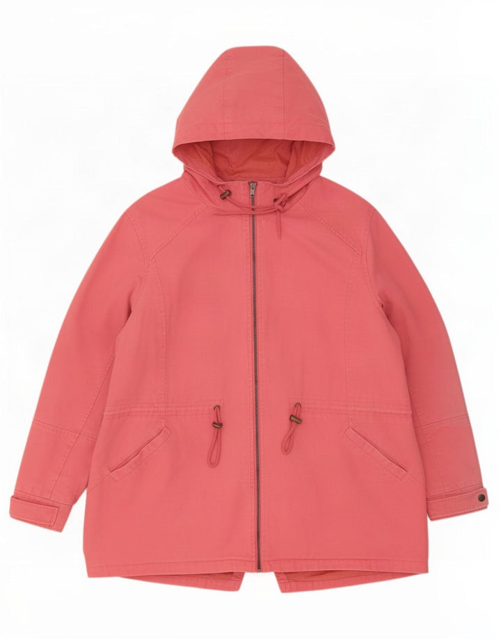 Cotton Traders Dame Hooded Parka Jacket UK 24 4XL Pink