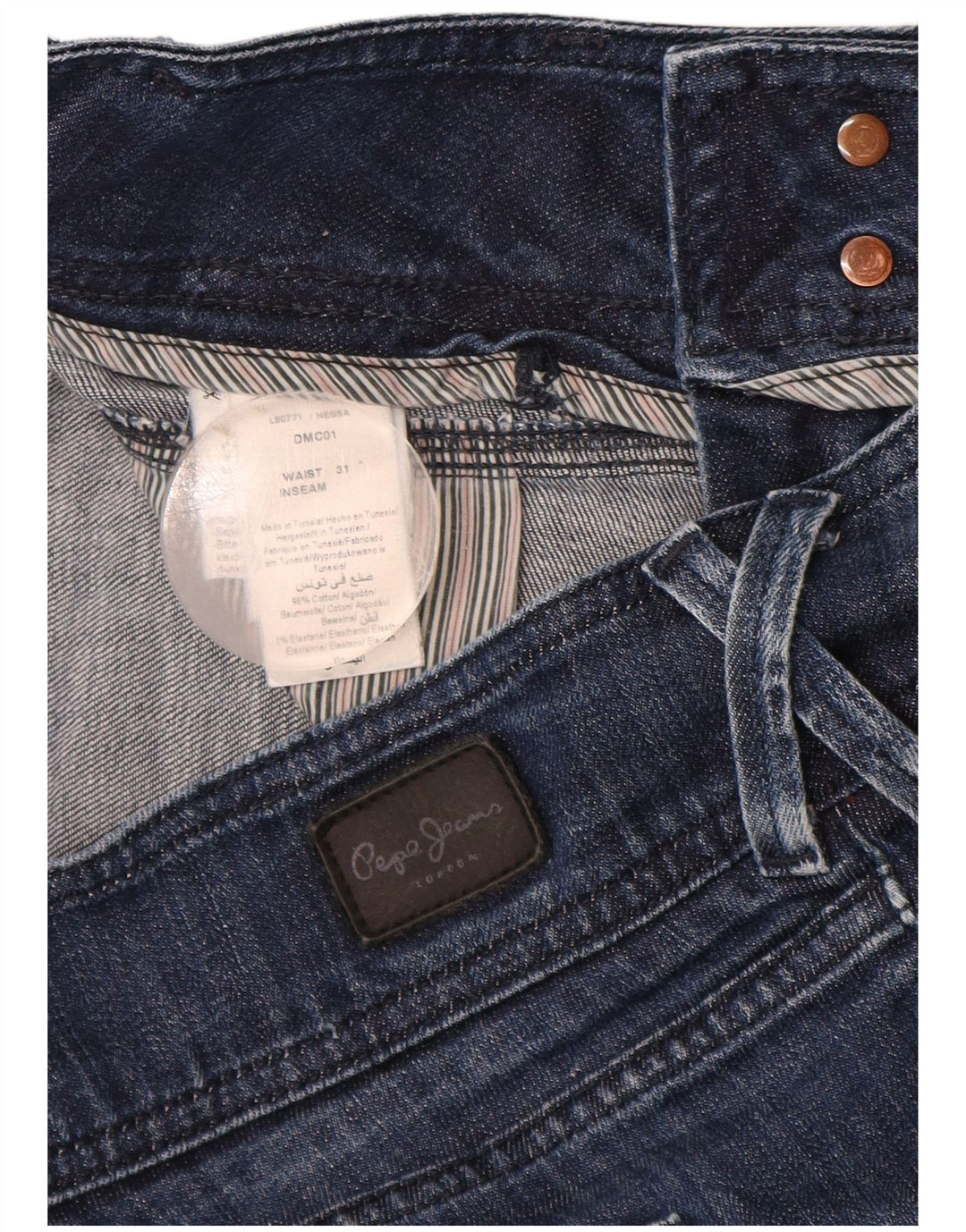 PEPE Jeans Dame Denim Shorts W31 Medium Navy Blue Bomuld