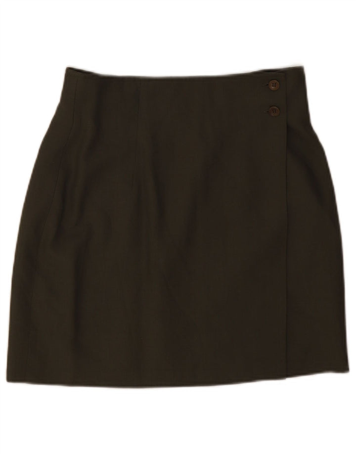 Sisley Kvinder slå-om nederdel W28 Medium Khaki Viscose