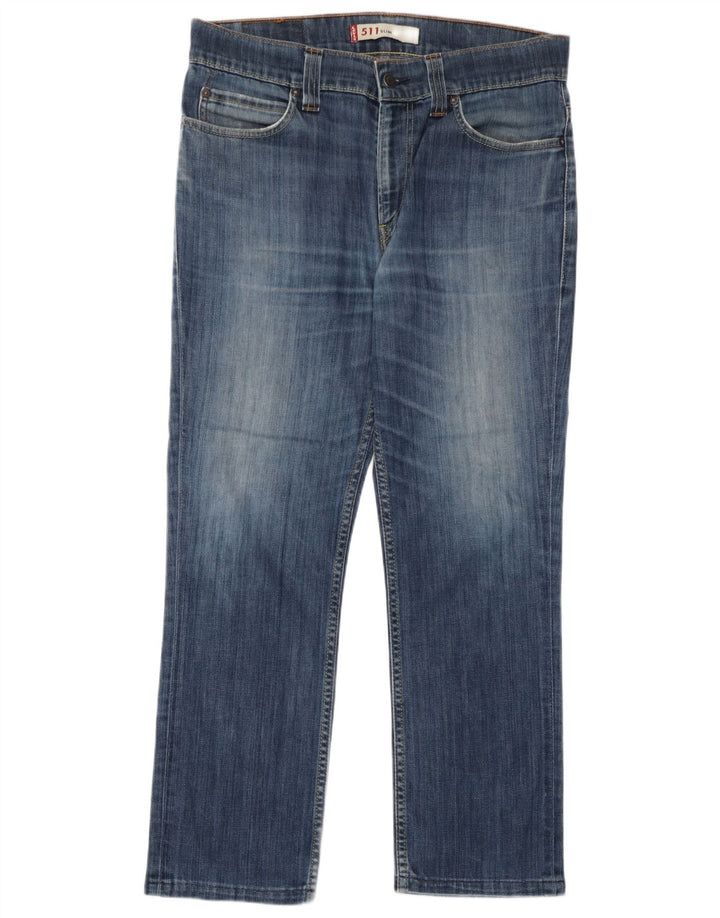 Levi's Dame 511 Slim Jeans W36 L27 Blå Bomuld