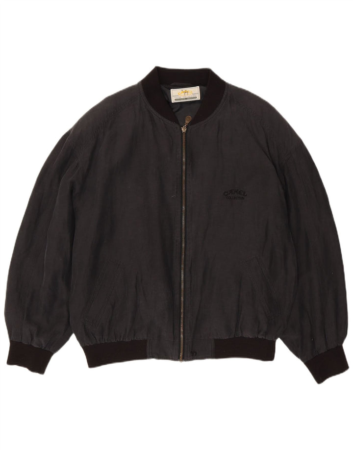 Camel Active Bomber Jacket IT 50 Stor Grå Silke